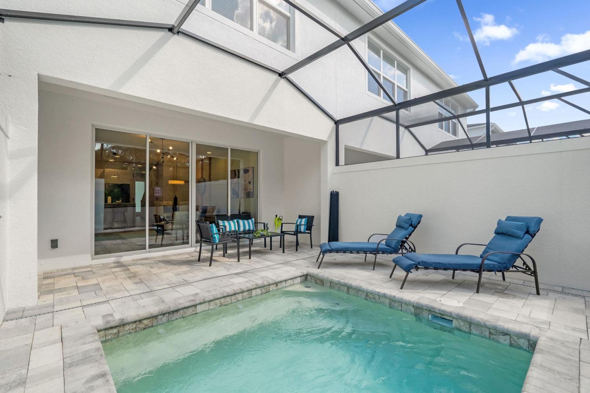 Upstay - Townhouse With Private Pool And Foosball Orlando Exteriör bild